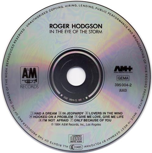 Roger Hodgson - In The Eye Of The Storm 1984