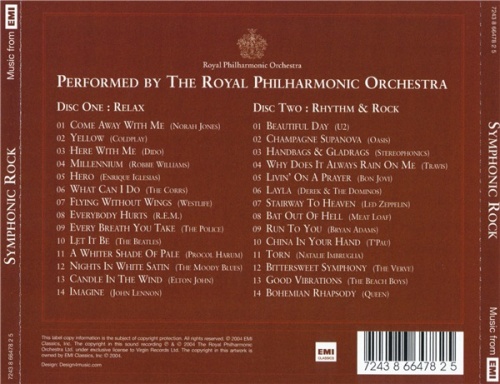 The Royal Philharmonic Orchestra - Symphonic Rock (2CD 2004) Lossless + mp3