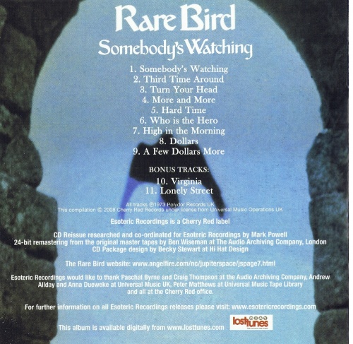 Rare Bird - Somebody's Watching (1973) (Reissue 2008) (Lossless+MP3)