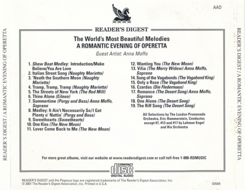 The London Promenade Orchestra - A Romantic Evening Of Operetta (2001)