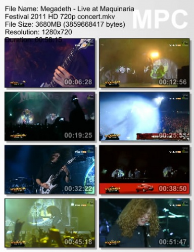 Megadeth - Live At Maquinaria Festival 2011