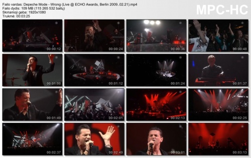 Depeche Mode - Wrong (Live ECHO Awards, Berlin)  (2009)