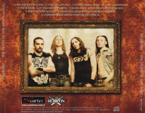 Highlord - The Death Of The Artists [Japanese Edition] (2009) (Lossless)