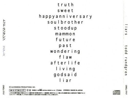 Todd Rundgren - Liars (2004) Lossless