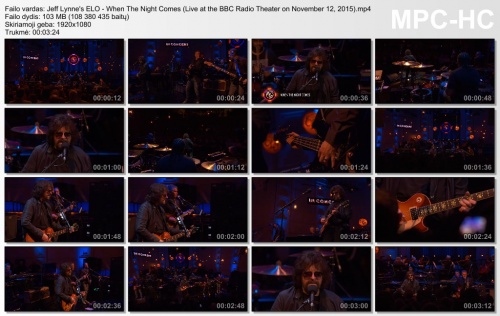 Jeff Lynne's ELO - When the Night Comes (Live at the BBC Radio Theater)  (2015)