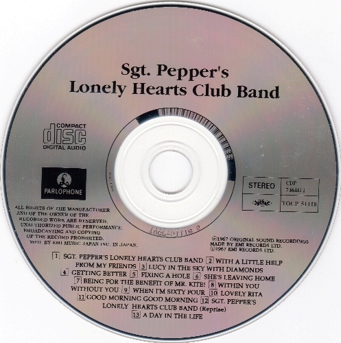 The Beatles - Sgt. Pepper's Lonely Hearts Club Band (1967) [1998 Japanese Edition] [Lossless+Mp3]