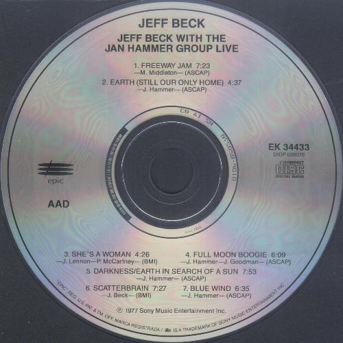 Jeff Beck With The Jan Hammer Group - Live (1977) [Lossless+Mp3]