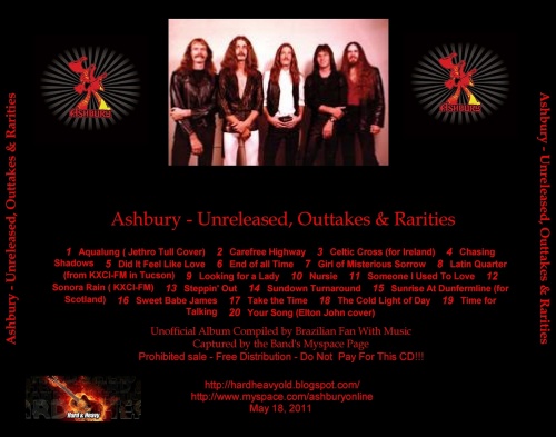 Ashbury - Unreleased, Outtakes & Rarities (2011) Bootleg