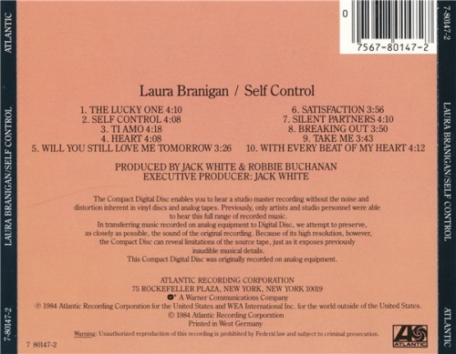 Laura Branigan - Self Control (1984) Lossless + mp3