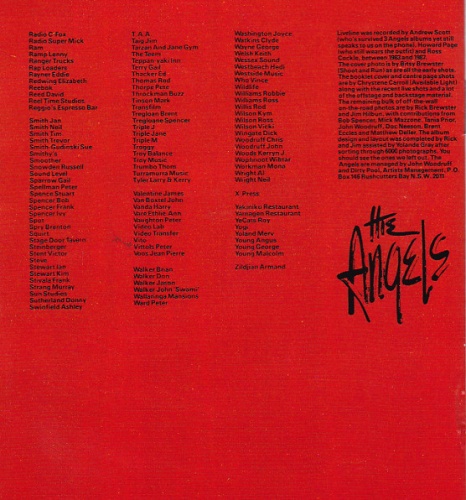 The Angels - Liveline (1987) (Lossless+MP3) 1988