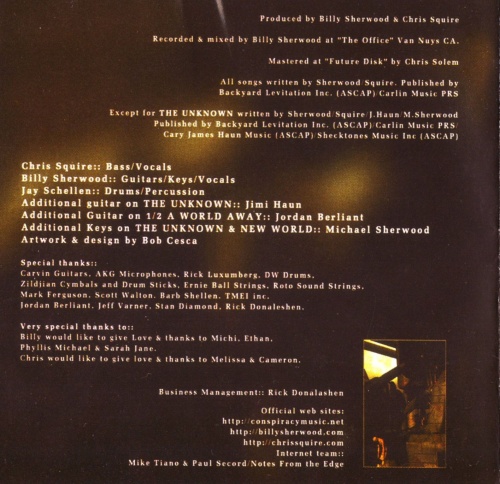 Conspiracy  (Chris Squire and Billy Sherwood)  - The Unknown 2003 (Lossless+MP3)