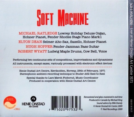 Soft Machine - Live At Henie Onstad Art Centre (1971)  [2CD Reissue 2009] Lossless