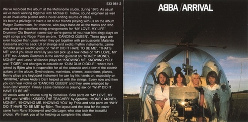 ABBA - Arrival (1976) [Remastered 1997] [Lossless]