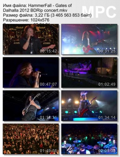 HammerFall - Gates Of Dalhalla 2012 (BDRip)