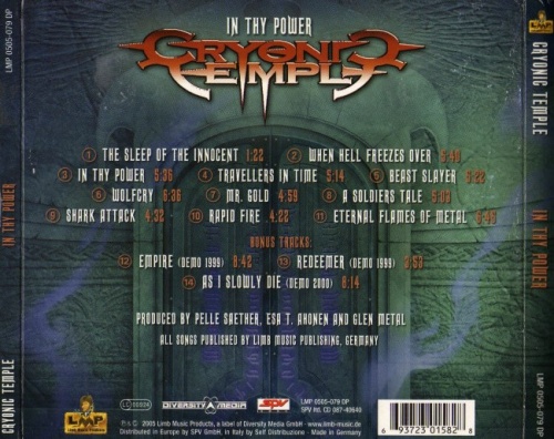Cryonic Temple - In Thy Power [Limited Edition] (2005) (Lossless)