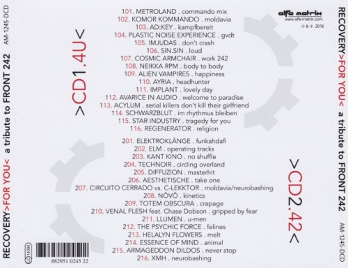 VA [Various Artists] - Recovery For You: An Alfa-Matrix Tribute To Front 242 [2CD] (2016) (Lossless)