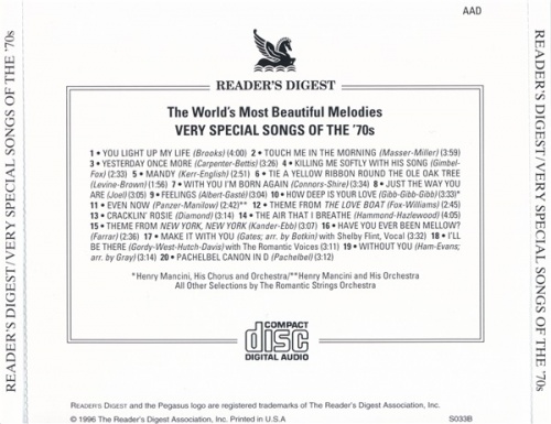 The Romantic Strings Orchestra - Very Special Songs Of The '70s (1996) Lossless + mp3