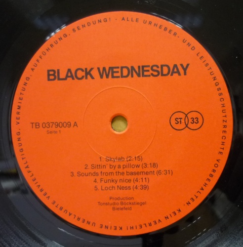 Black Wednesday - Black Wednesday 1979 (Vinyl LP)