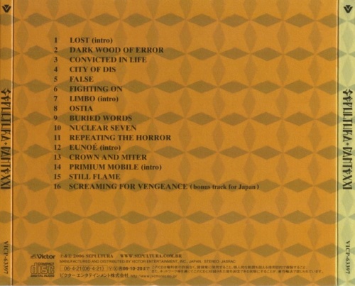 Sepultura - Dante XXI [Japanese Edition] (2006) (Lossless)