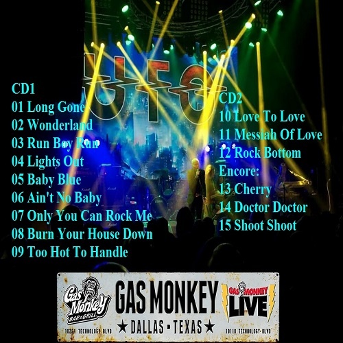 UFO - Gas Monkey (2017) Live UFO - Gas Monkey (2017) Live