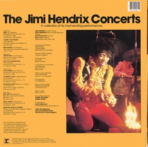 Jimi Hendrix - The Jimi Hendrix Concerts (1982) [2LP Vinyl Rip 24/192] Lossless