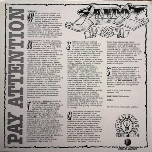 Sandoz - Pay Attention [LP] 1971- 72 [archival] 1995 (Lossless+MP3)