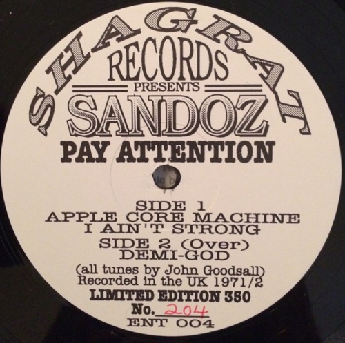 Sandoz - Pay Attention [LP] 1971- 72 [archival] 1995 (Lossless+MP3)