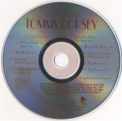 Members Of The Tommy Dorsey Orchestra - A Tribute To Tommy Dorsey (1997) (Lossless + mp3)