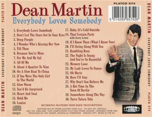 Dean Martin - Everybody Loves Somebody (1998) (Lossless + MP3)