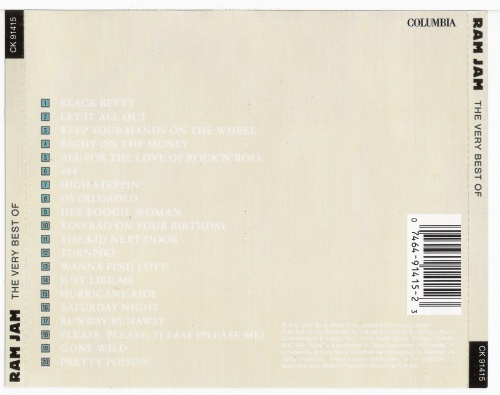 Ram Jam - The Very Best Of (Compilation) 1990 (Lossless+MP3)