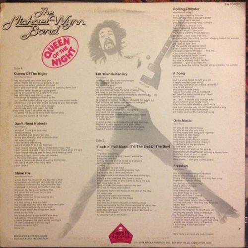 The Michael Wynn Band - Queen Of The Night 1977 (Lossless+MP3) LP 1978
