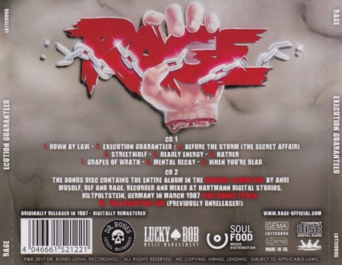 Rage - Execution Guaranteed [2CD] (1987) [2017] (Lossless)