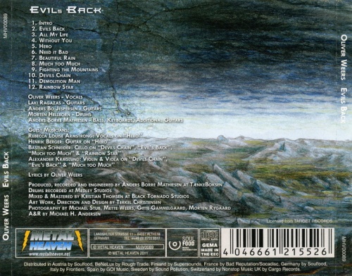 Oliver Weers - Evil's Back (2011)