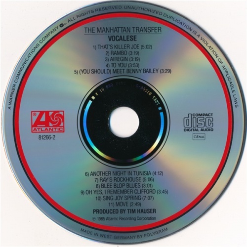 The Manhattan Transfer - Vocalese (1985) (Lossless + mp3)