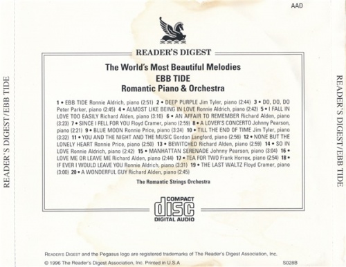Romantic Piano & Romantic Strings Orchestra - Ebb Tide (1996) (Lossless + mp3)