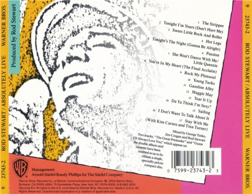 Rod Stewart - Absolutely Live (1982) [1989] (Lossless + mp3)