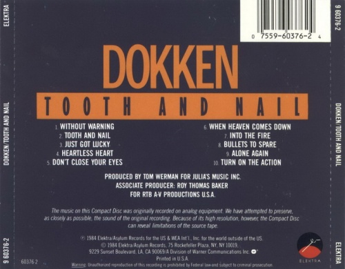 Dokken - Tooth And Nail (1984)