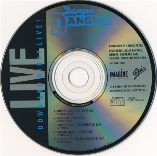 Danger Danger - Down And Dirty Live! (EP 1990) (Lossless + mp3)