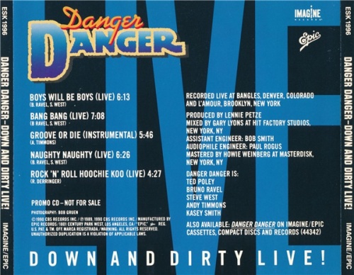 Danger Danger - Down And Dirty Live! (EP 1990) (Lossless + mp3)