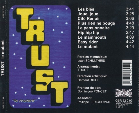 Trust - Le Mutant (1970) [Reissue 2014] Lossless