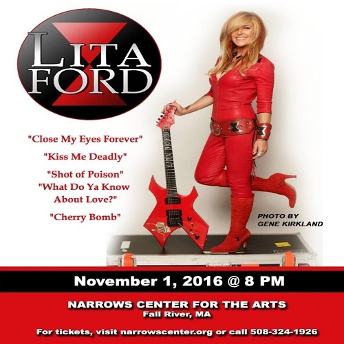 Lita Ford - Narrows Center For The Arts, Fall River, MA (2016) Live
