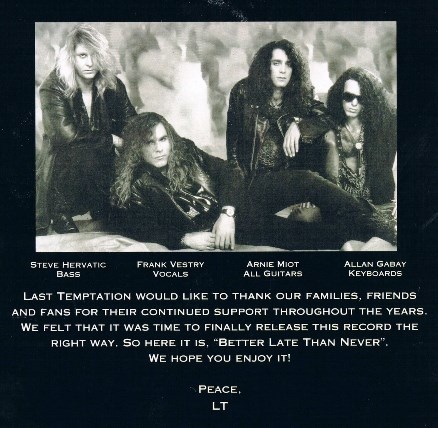 Last Temptation - Better Late Than Never (2009) Lossless