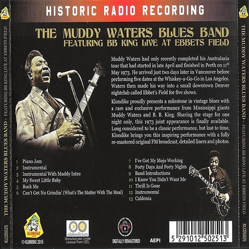 Muddy Waters feat. B.B. King - Live At Ebbet's Field 1973 (2015) Bootleg Muddy Waters feat. B.B. King - Live At Ebbet's Field 1973 (2015) Bootleg