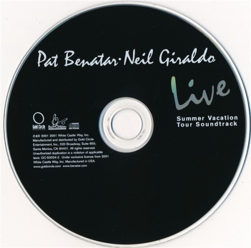 Pat Benatar & Neil Giraldo - Live (Summer Vacation Tour Soundtrack 2001) (Lossless + mp3)