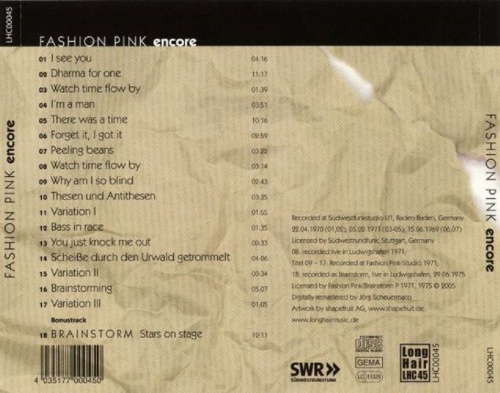 Fashion Pink - Encore [Archival] 2006