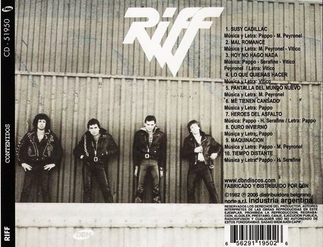 Riff - Contenidos (1982) [Reissue 2006] Lossless