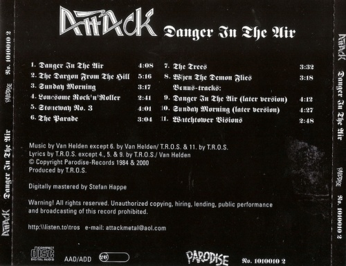 Attack - Danger In The Air (1984)