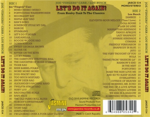 Joe "Fingers" Carr - Let's Do It Again!/ From Honky-Tonk To The Classics (2CD 2010) (Lossless + mp3)