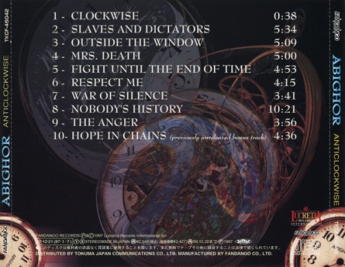 Abighor - Anticlockwise (Japanese Edition) 1997