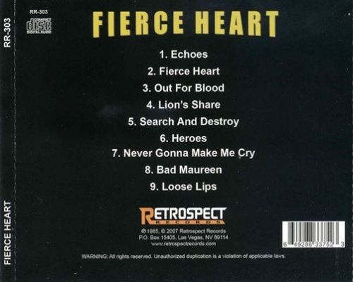 Fierce Heart - Fierce Heart (1985) [Reissue 2007] Lossless